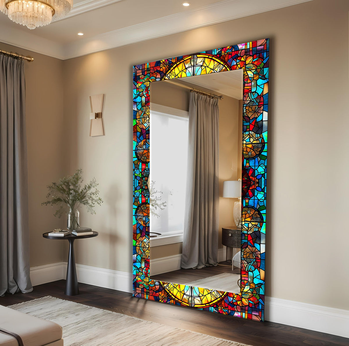 Customizable Mirror, Wall Art as Mirror | Decorative Mirror | Large Statement Mirror