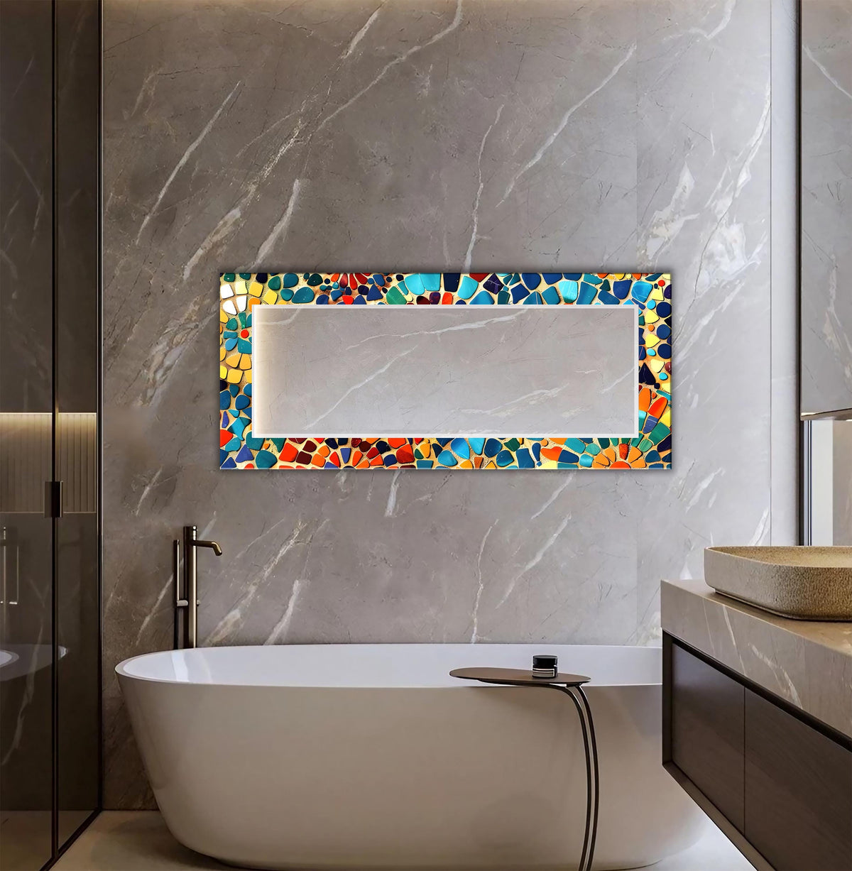 Customizable Mirror, Wall Art as Mirror | Decorative Mirror | Large Statement Mirror