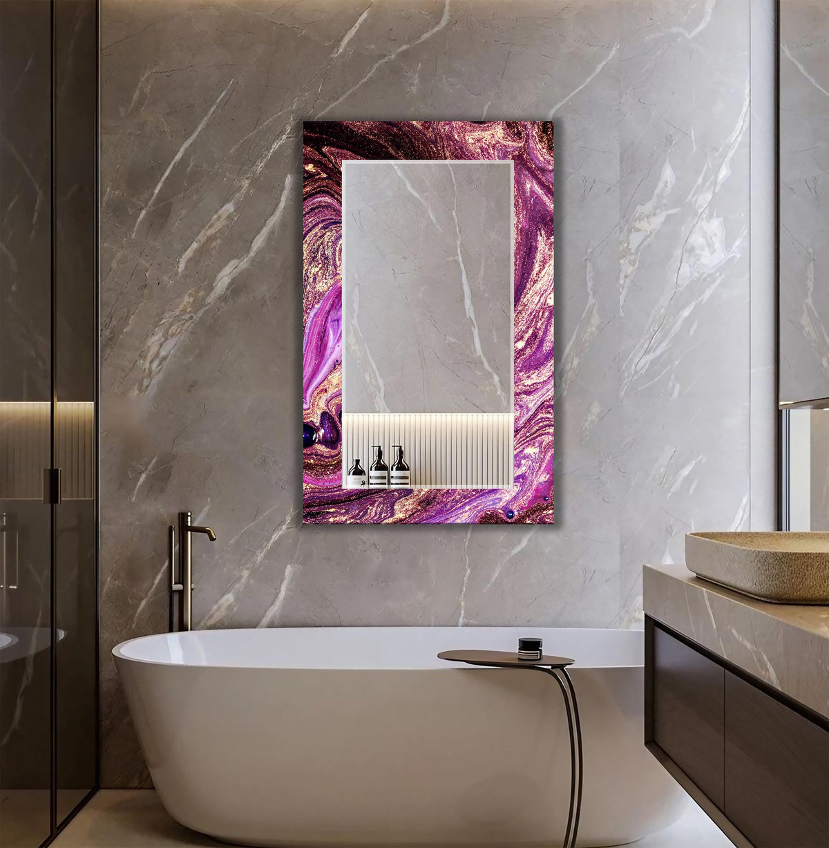 Customizable Mirror, Wall Art as Mirror | Decorative Mirror | Large Statement Mirror