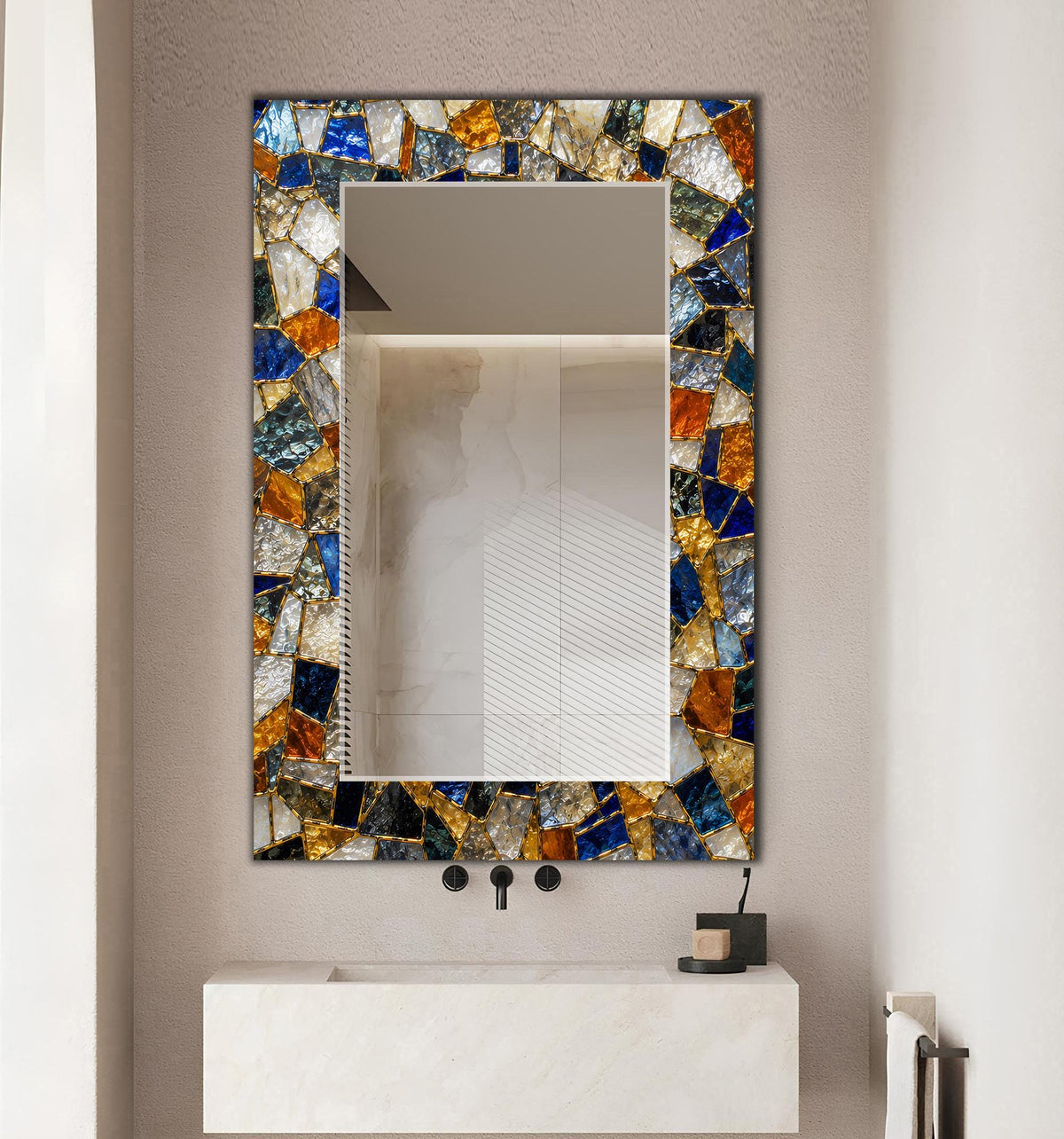Customizable Mirror, Wall Art as Mirror | Decorative Mirror | Large Statement Mirror