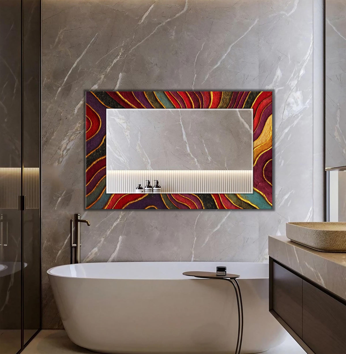 Customizable Mirror, Wall Art as Mirror | Decorative Mirror | Large Statement Mirror