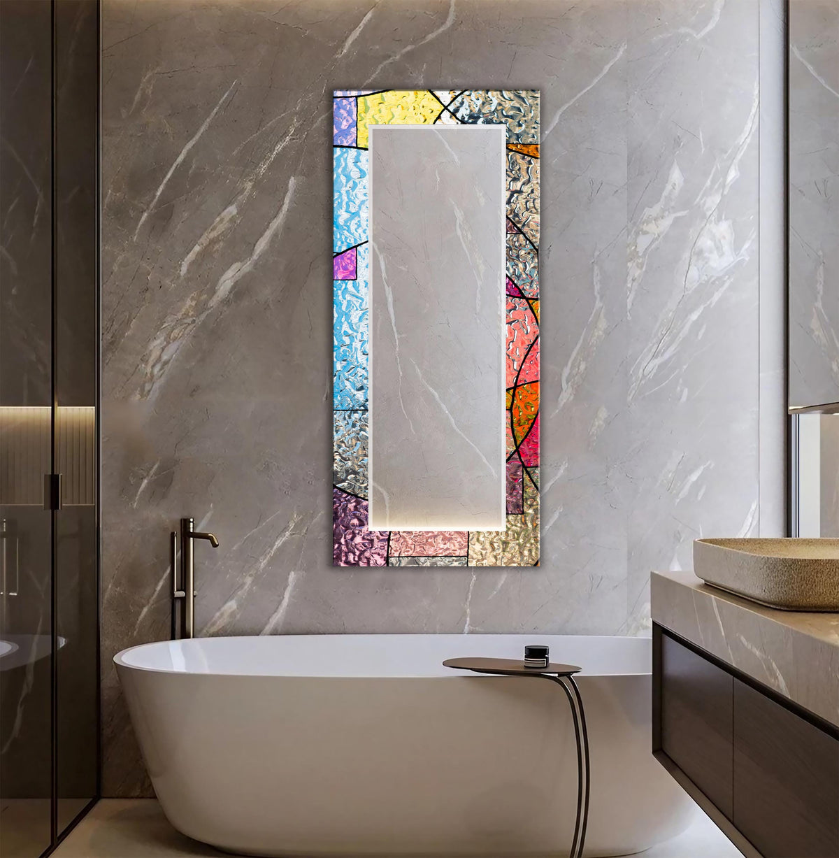 Customizable Mirror, Wall Art as Mirror | Decorative Mirror | Large Statement Mirror