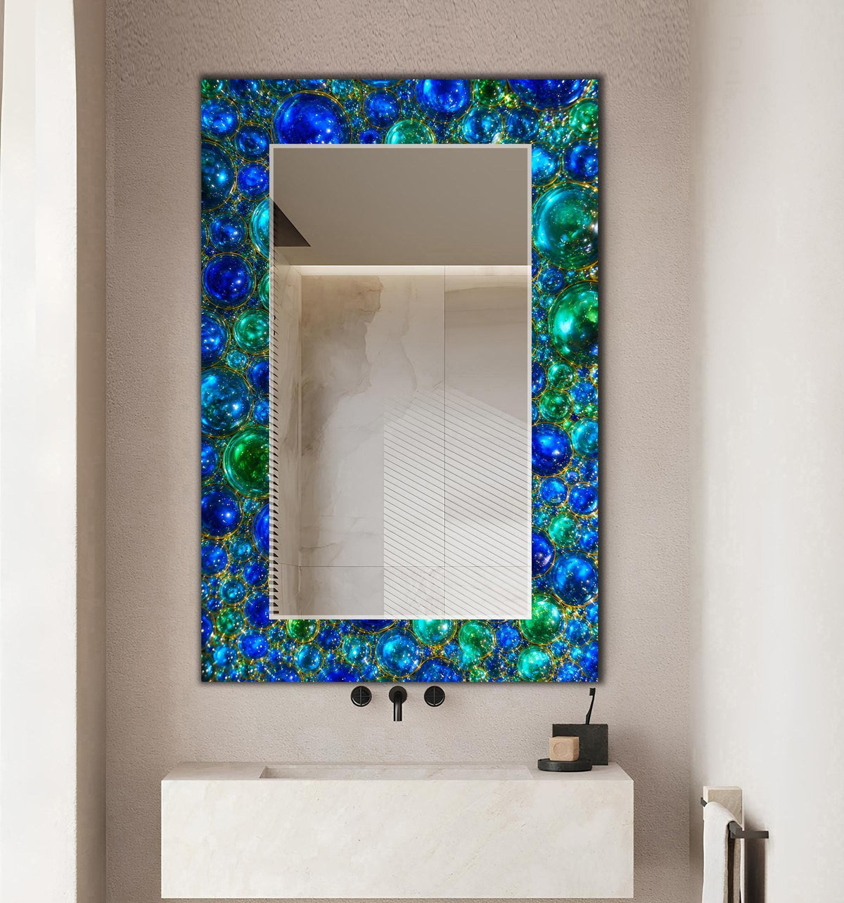 Customizable Mirror, Wall Art as Mirror | Decorative Mirror | Large Statement Mirror