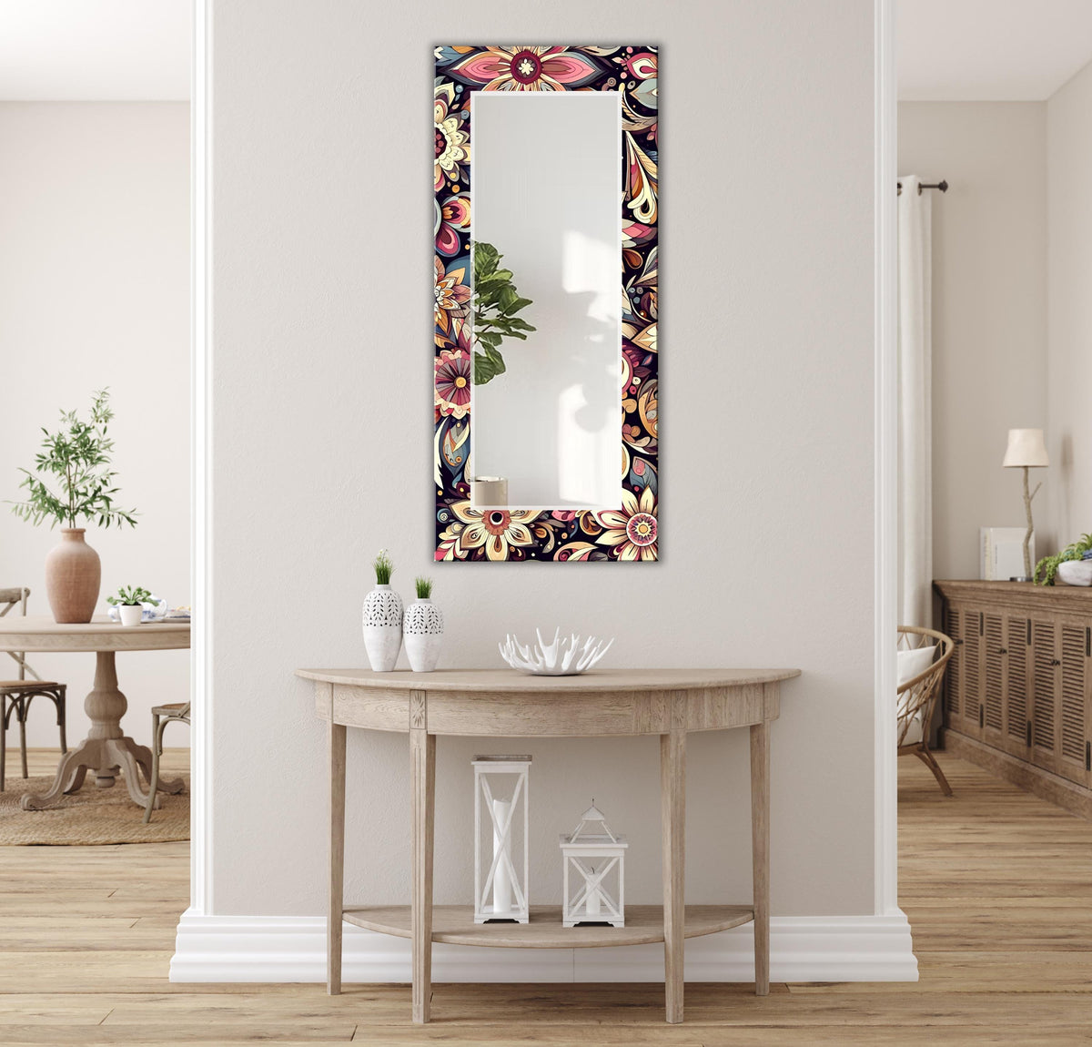 Customizable Mirror, Wall Art as Mirror | Decorative Mirror | Large Statement Mirror