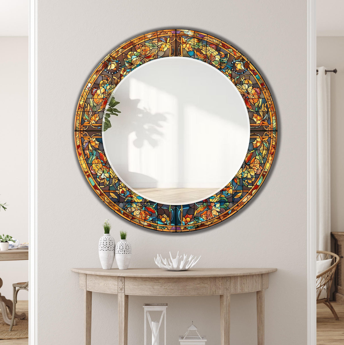 Customizable Mirror, Wall Art as Mirror | Decorative Mirror | Large Statement Mirror