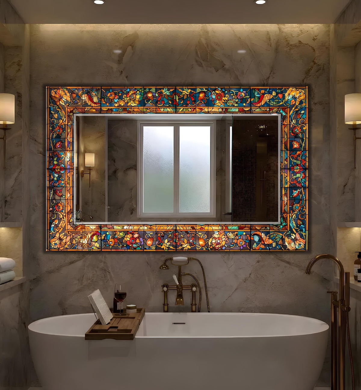 Customizable Mirror, Wall Art as Mirror | Decorative Mirror | Large Statement Mirror