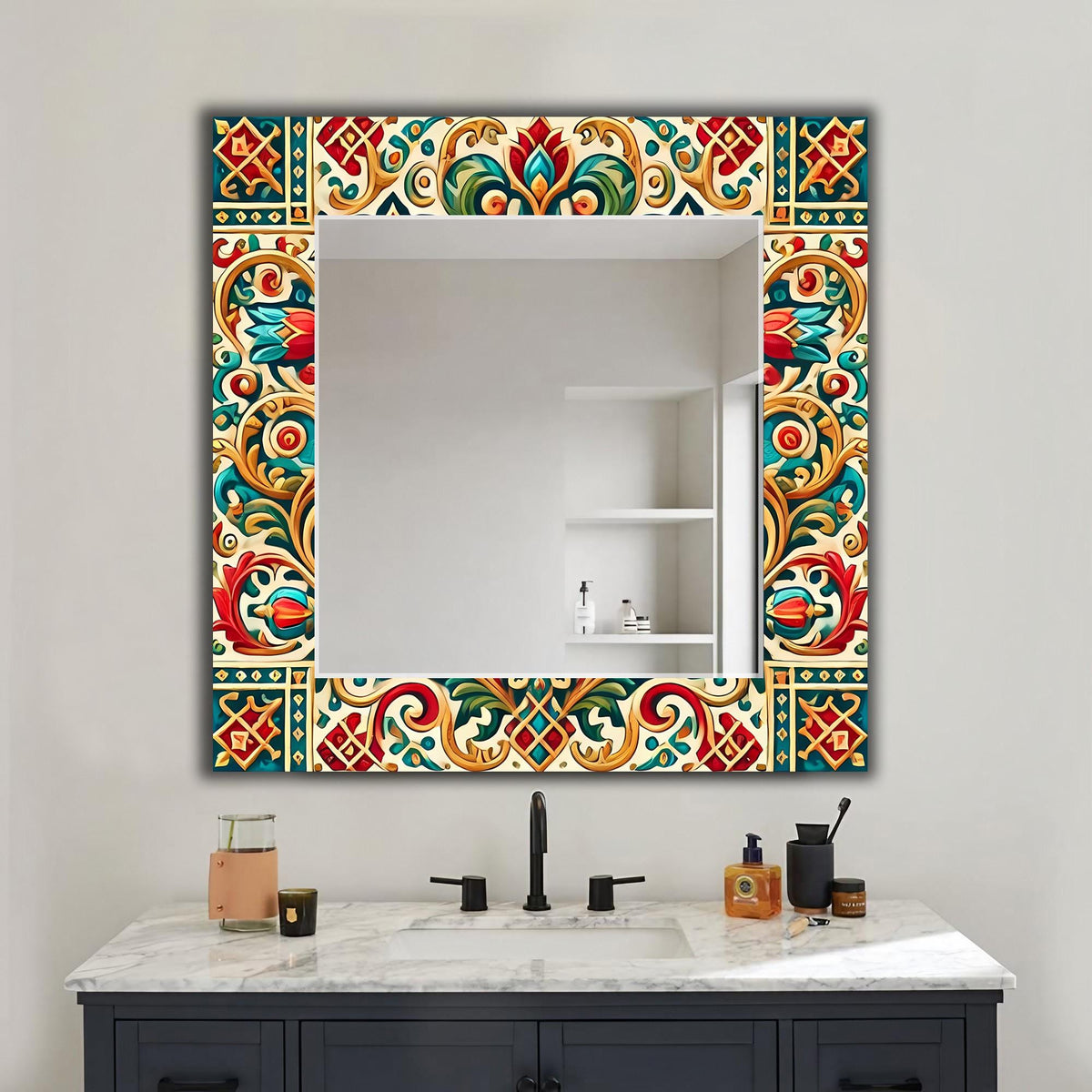 Customizable Mirror, Wall Art as Mirror | Decorative Mirror | Large Statement Mirror