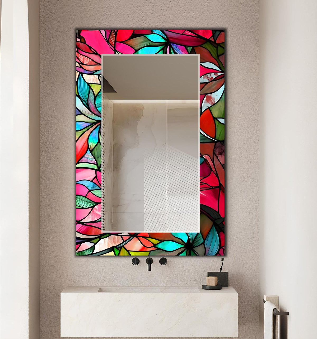 Customizable Mirror, Wall Art as Mirror | Decorative Mirror | Large Statement Mirror