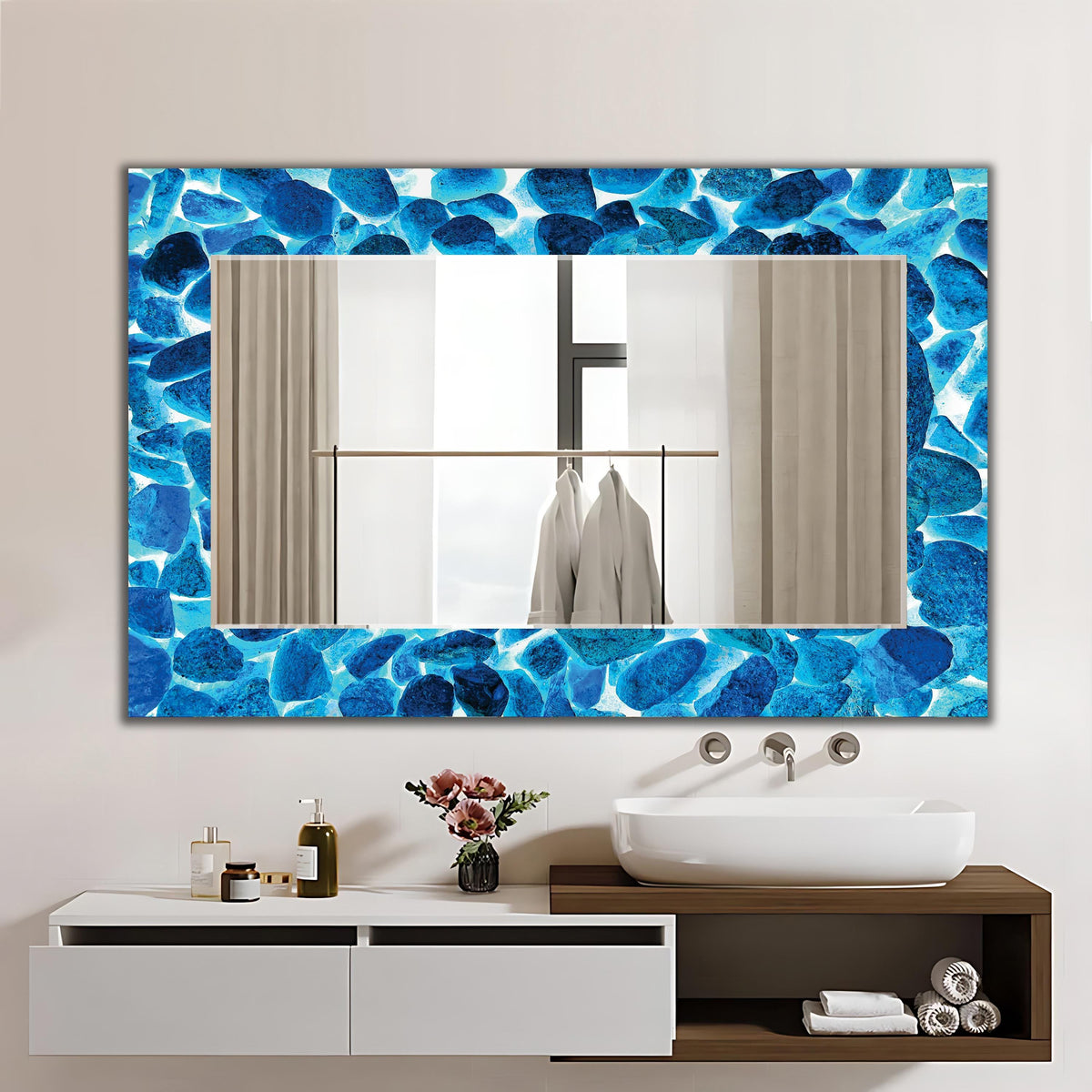 Customizable Mirror, Wall Art as Mirror | Decorative Mirror | Large Statement Mirror
