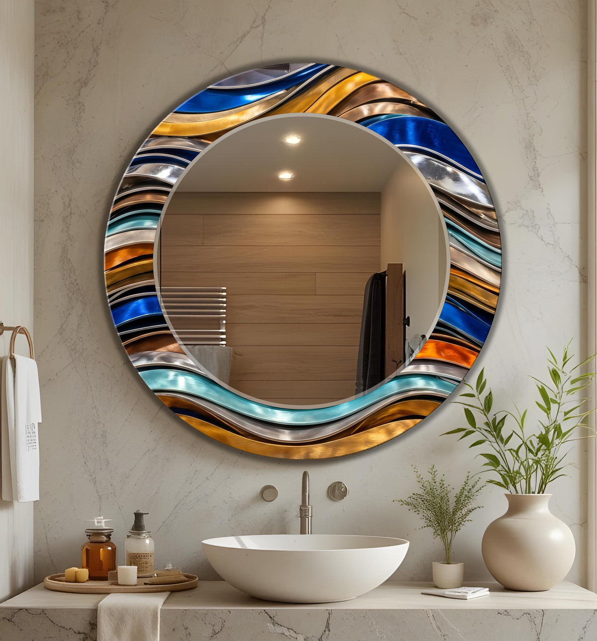 Customizable Mirror, Wall Art as Mirror | Decorative Mirror | Large Statement Mirror