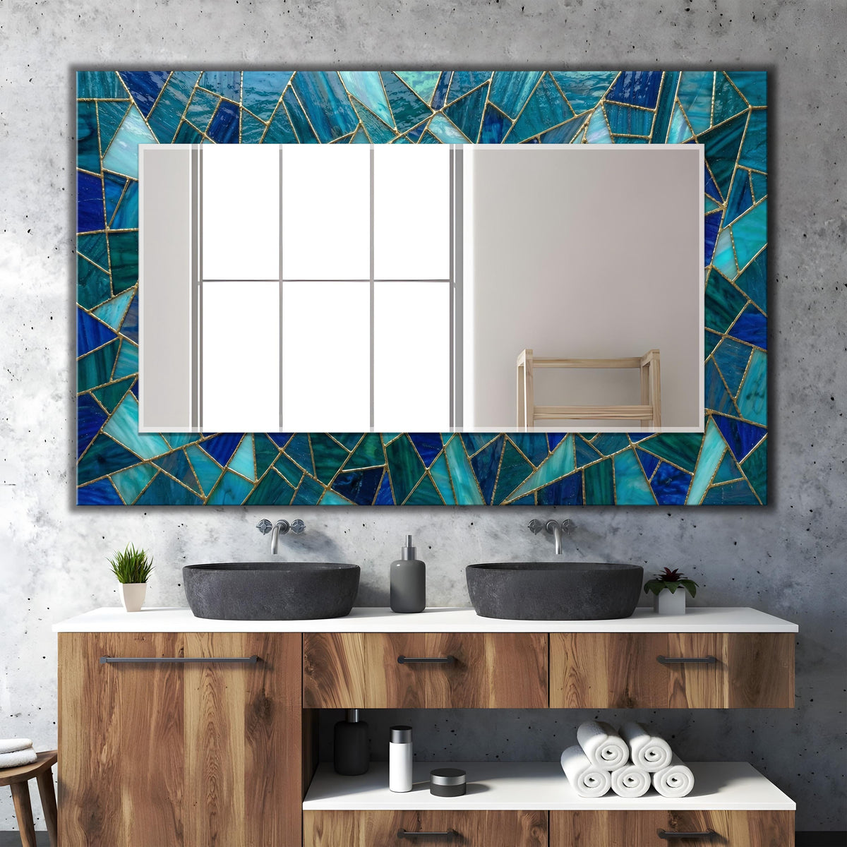 Customizable Mirror, Wall Art as Mirror | Decorative Mirror | Large Statement Mirror