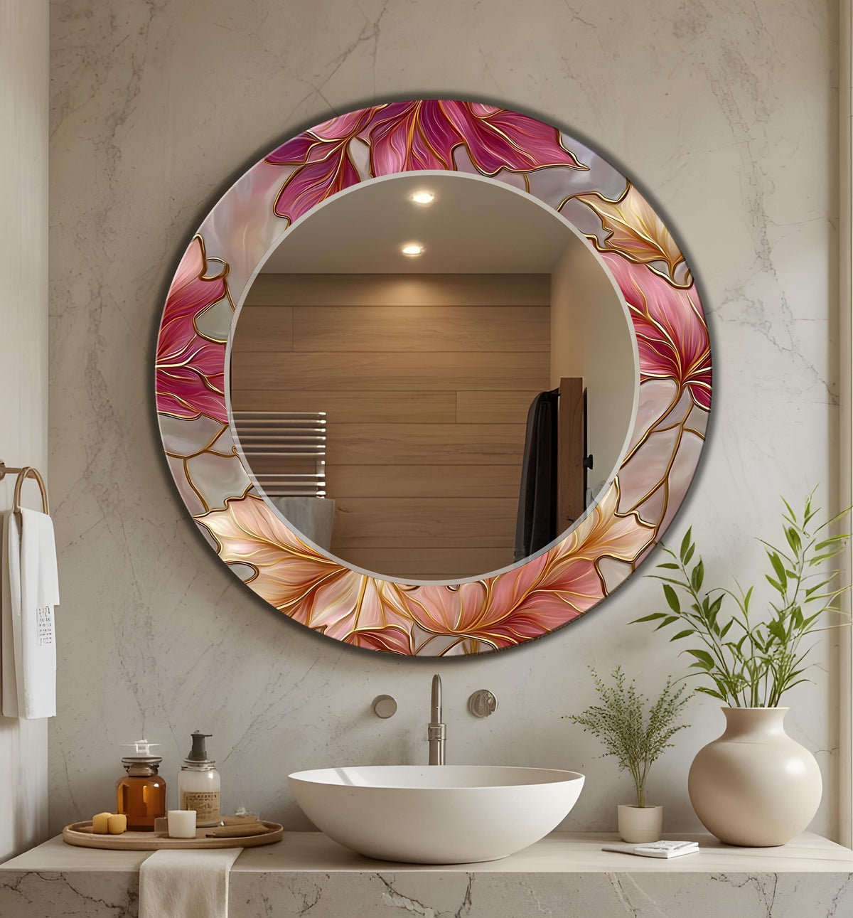 Customizable Mirror, Wall Art as Mirror | Decorative Mirror | Large Statement Mirror