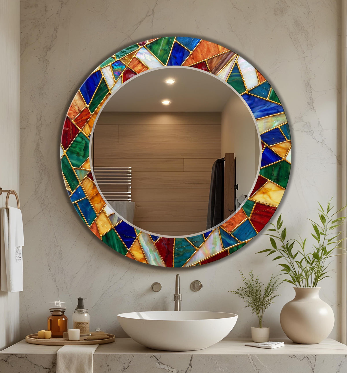 Customizable Mirror, Wall Art as Mirror | Decorative Mirror | Large Statement Mirror