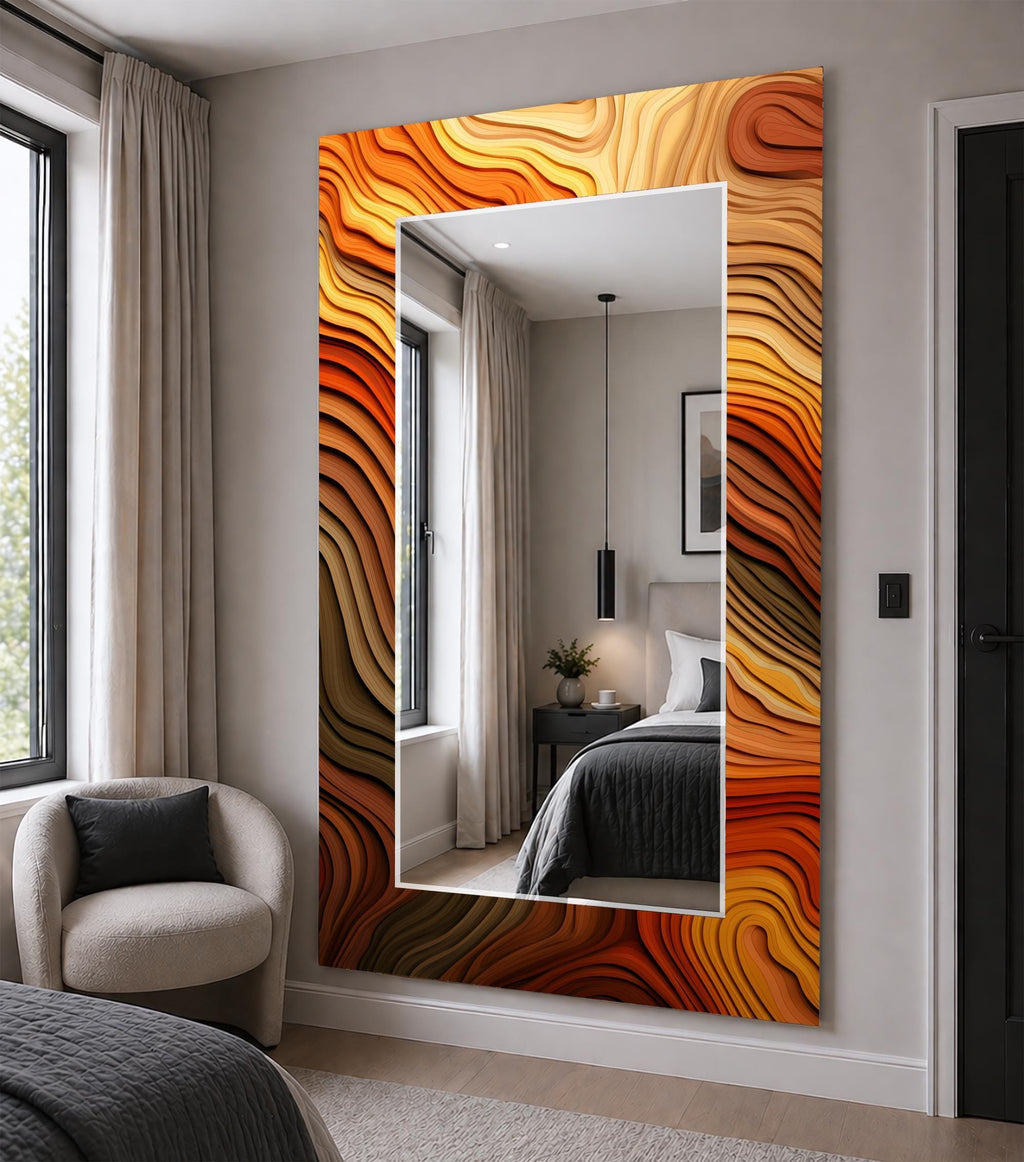 Customizable Mirror, Wall Art as Mirror | Decorative Mirror | Large Statement Mirror
