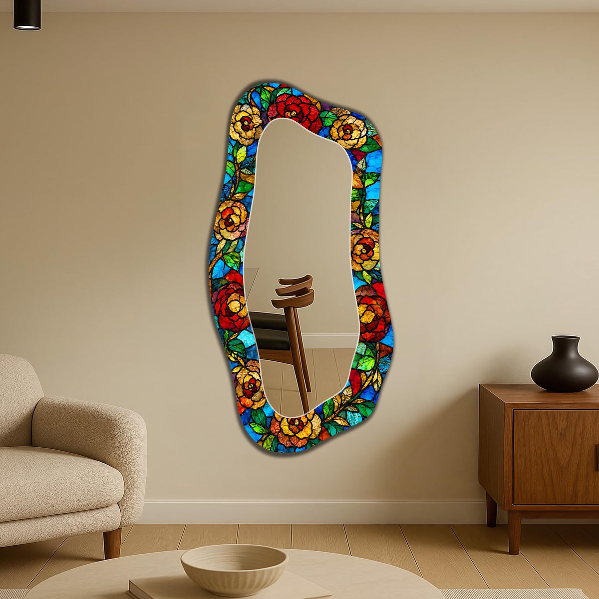Customizable Mirror, Wall Art as Mirror | Decorative Mirror | Large Statement Mirror