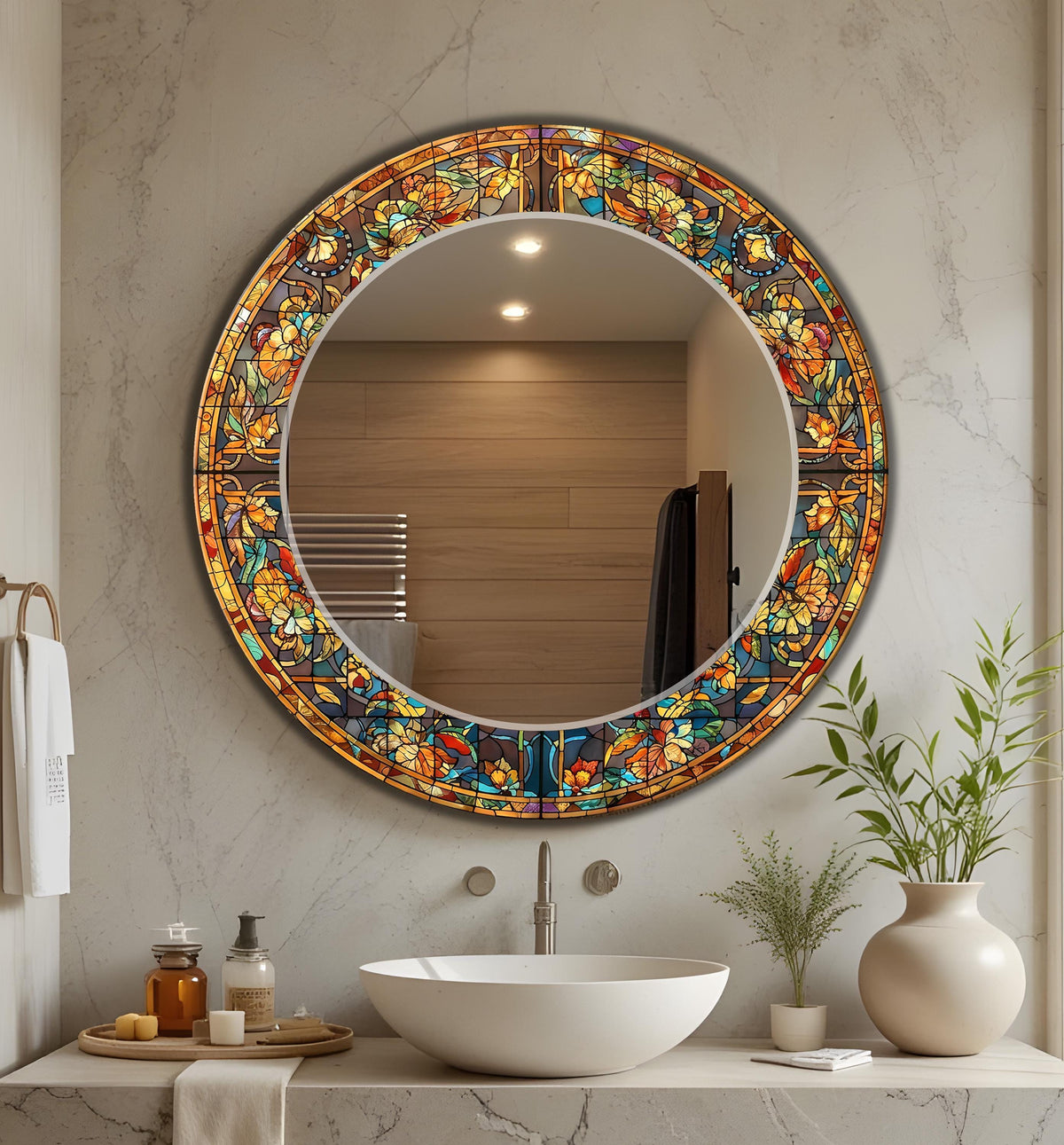Customizable Mirror, Wall Art as Mirror | Decorative Mirror | Large Statement Mirror