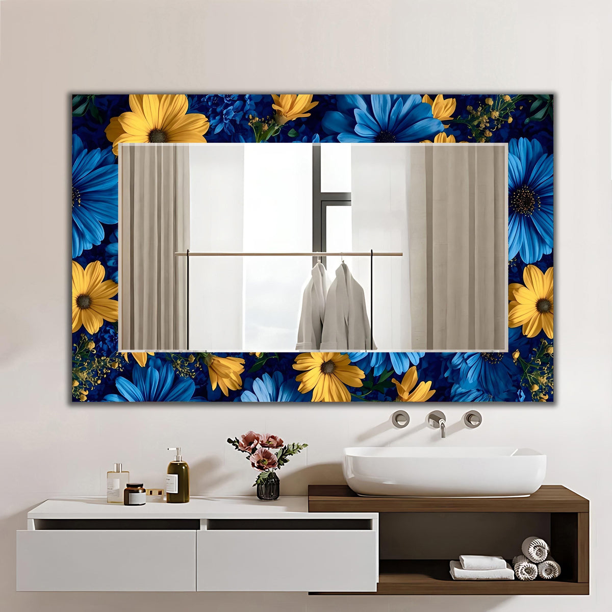 Customizable Mirror, Wall Art as Mirror | Decorative Mirror | Large Statement Mirror