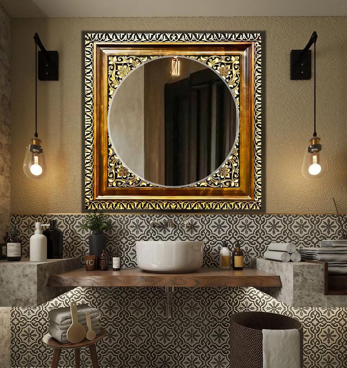 Customizable Mirror, Wall Art as Mirror | Decorative Mirror | Large Statement Mirror