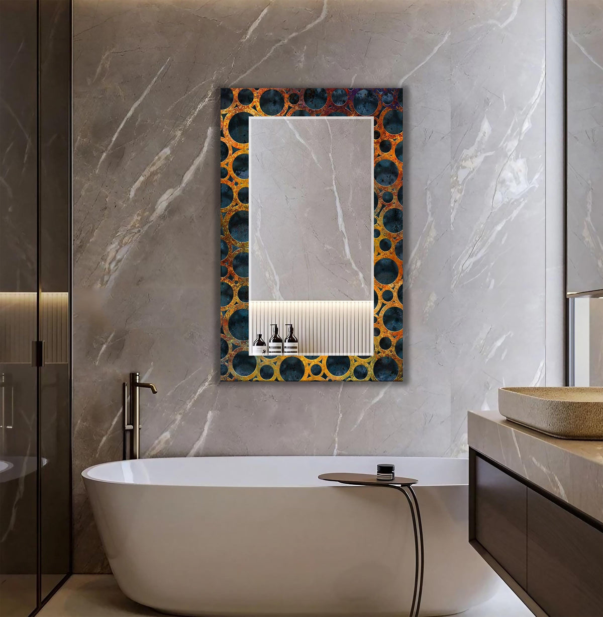 Customizable Mirror, Wall Art as Mirror | Decorative Mirror | Large Statement Mirror