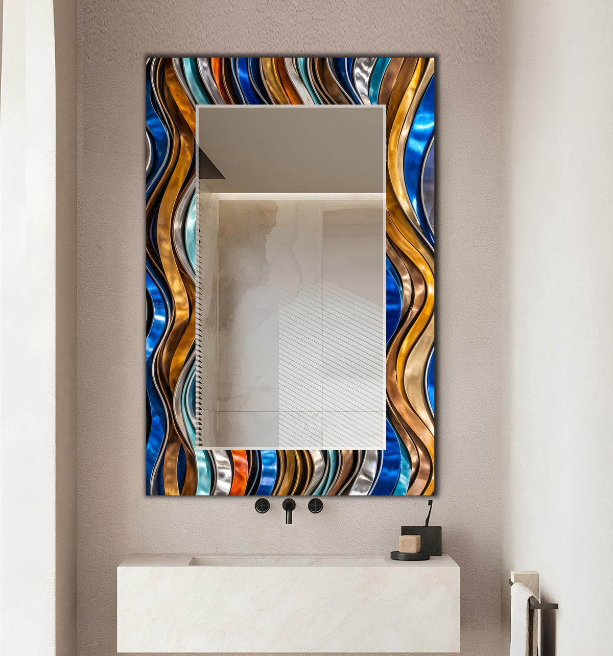 Customizable Mirror, Wall Art as Mirror | Decorative Mirror | Large Statement Mirror