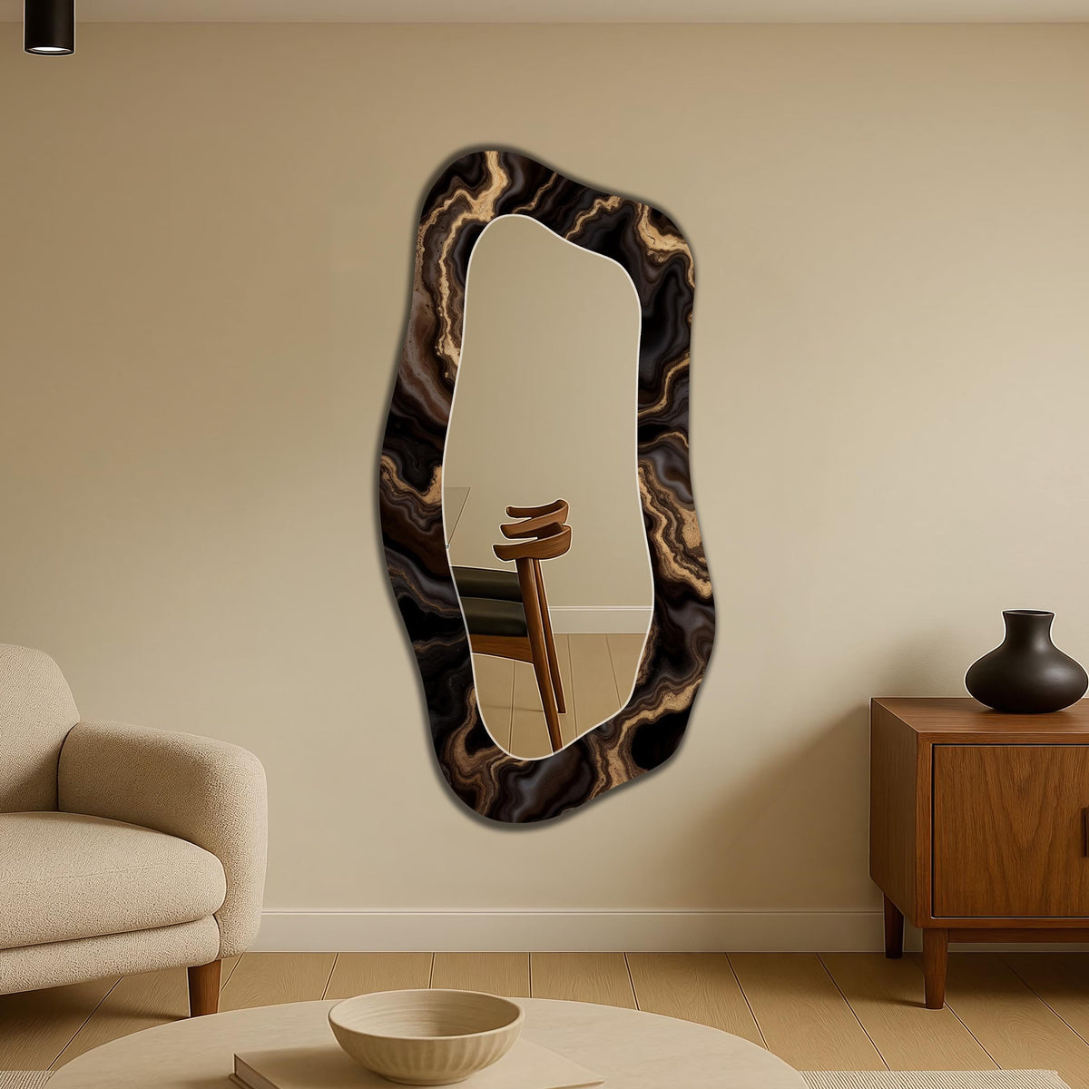 Customizable Mirror, Wall Art as Mirror | Decorative Mirror | Large Statement Mirror