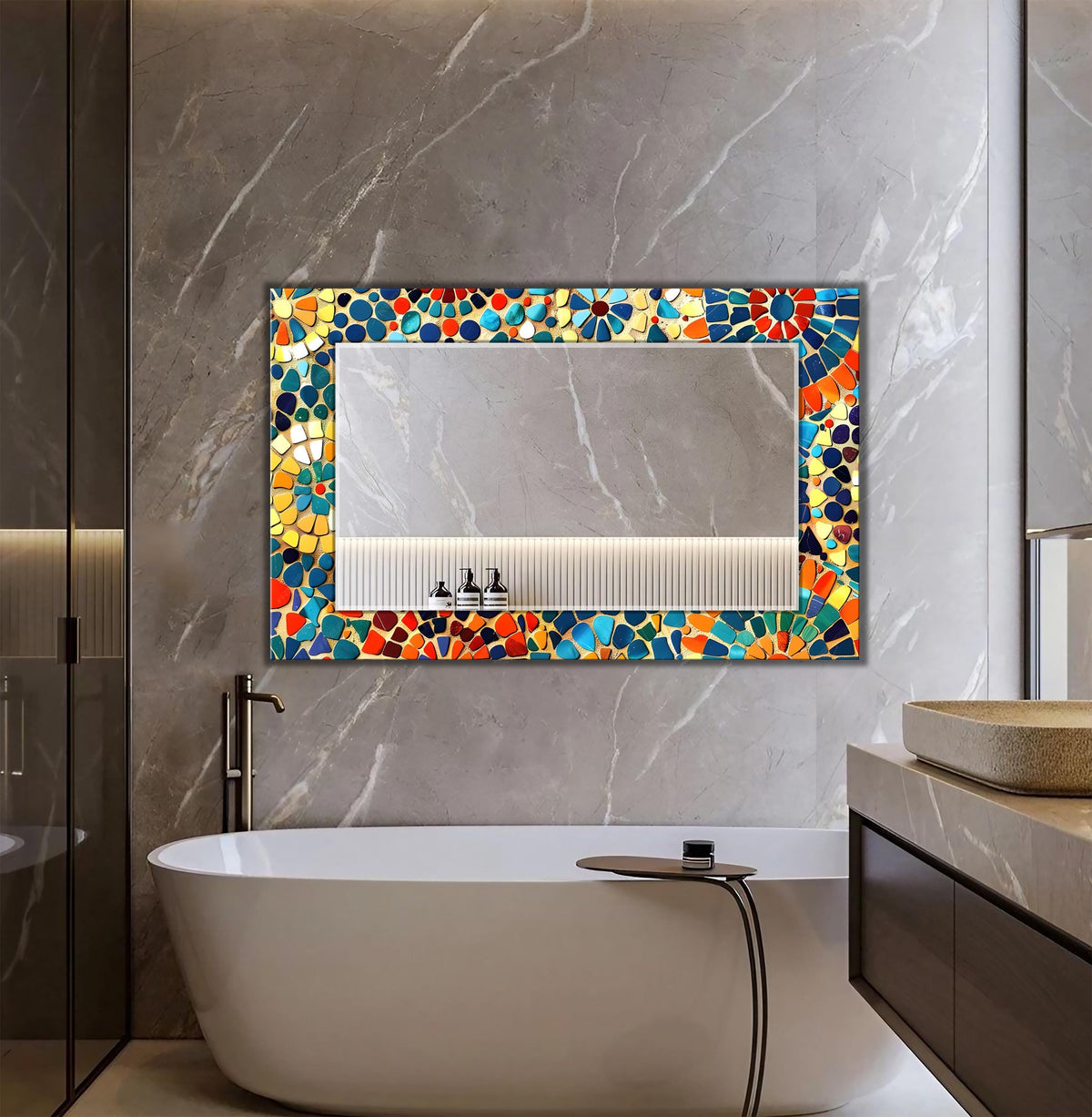 Customizable Mirror, Wall Art as Mirror | Decorative Mirror | Large Statement Mirror