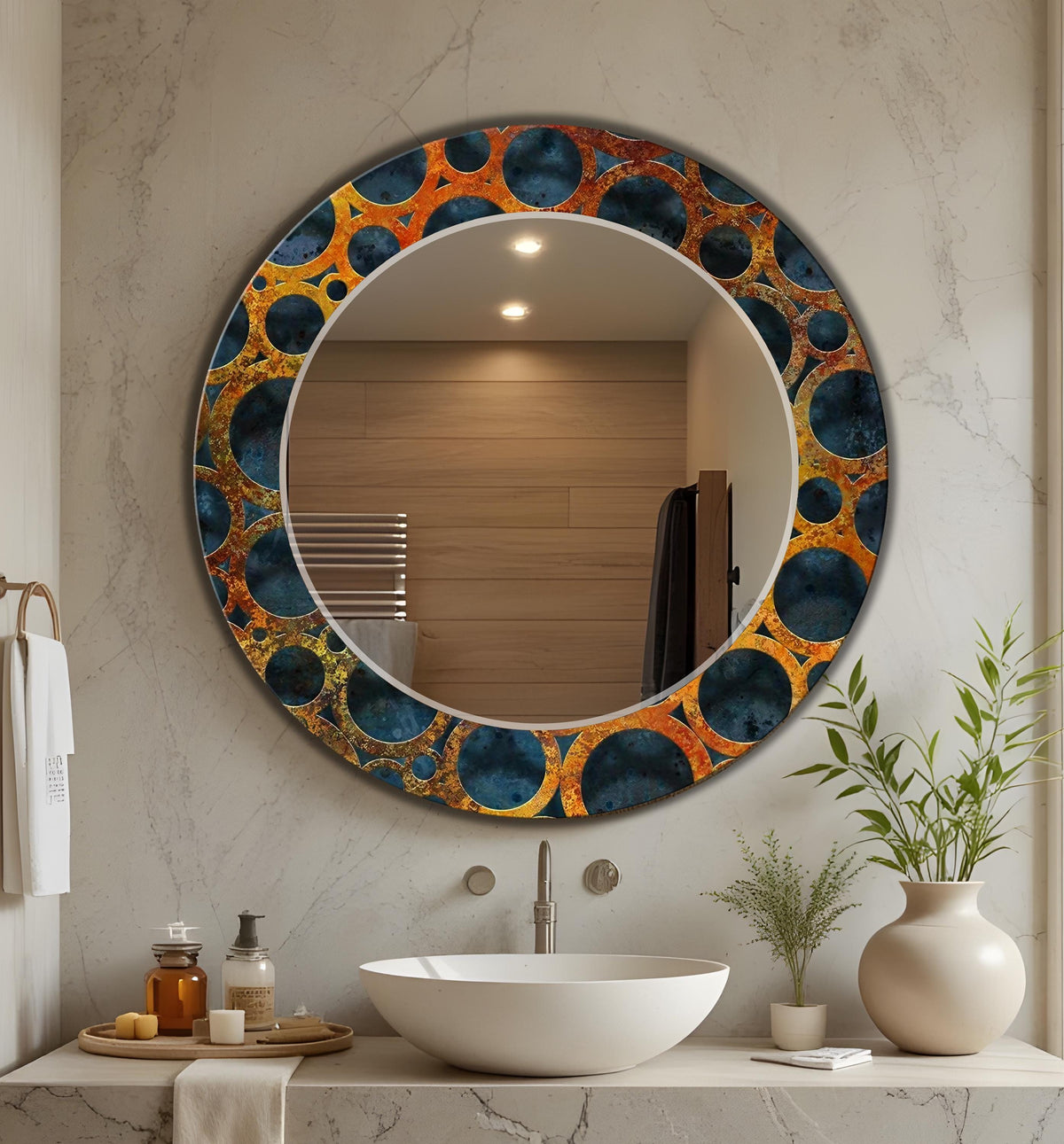 Customizable Mirror, Wall Art as Mirror | Decorative Mirror | Large Statement Mirror