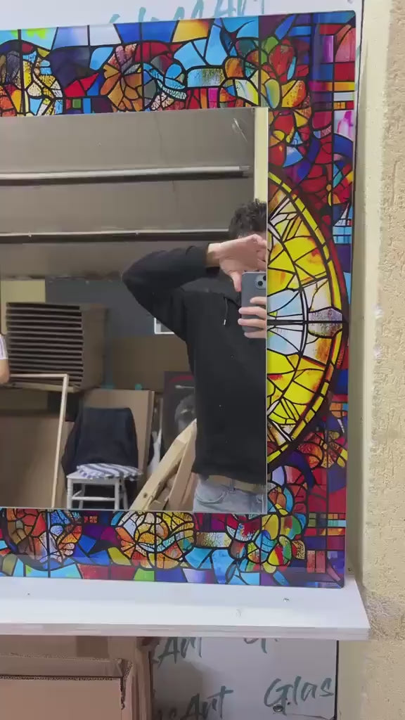 Customizable Mirror, Wall Art as Mirror | Decorative Mirror | Large Statement Mirror