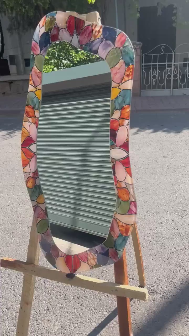 Customizable Mirror, Wall Art as Mirror | Decorative Mirror | Large Statement Mirror